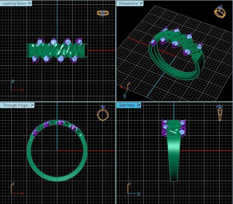 Ring T00985 3D print model_2