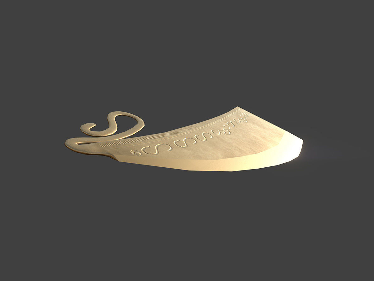 Bronze Age razor Free low-poly 3D model_2