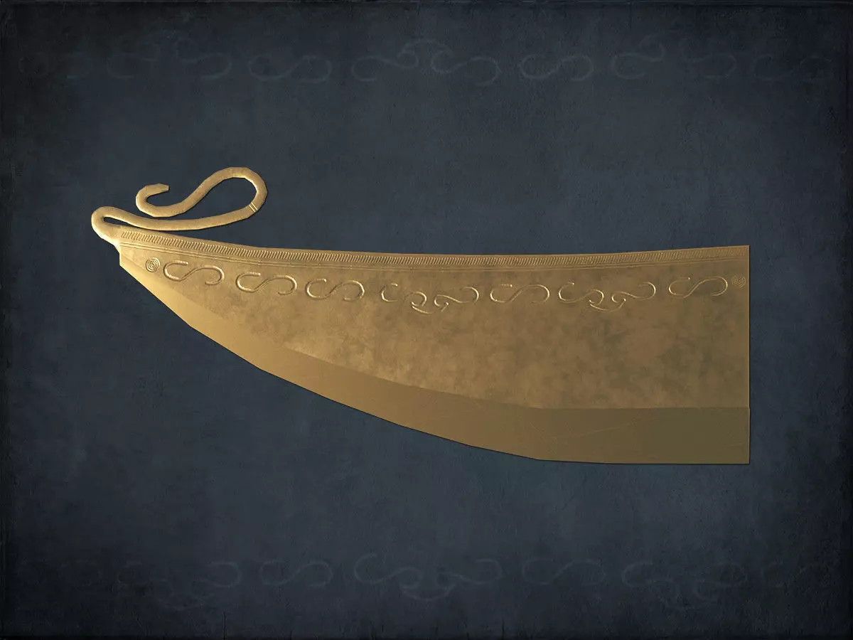 Bronze Age razor Free low-poly 3D model_0