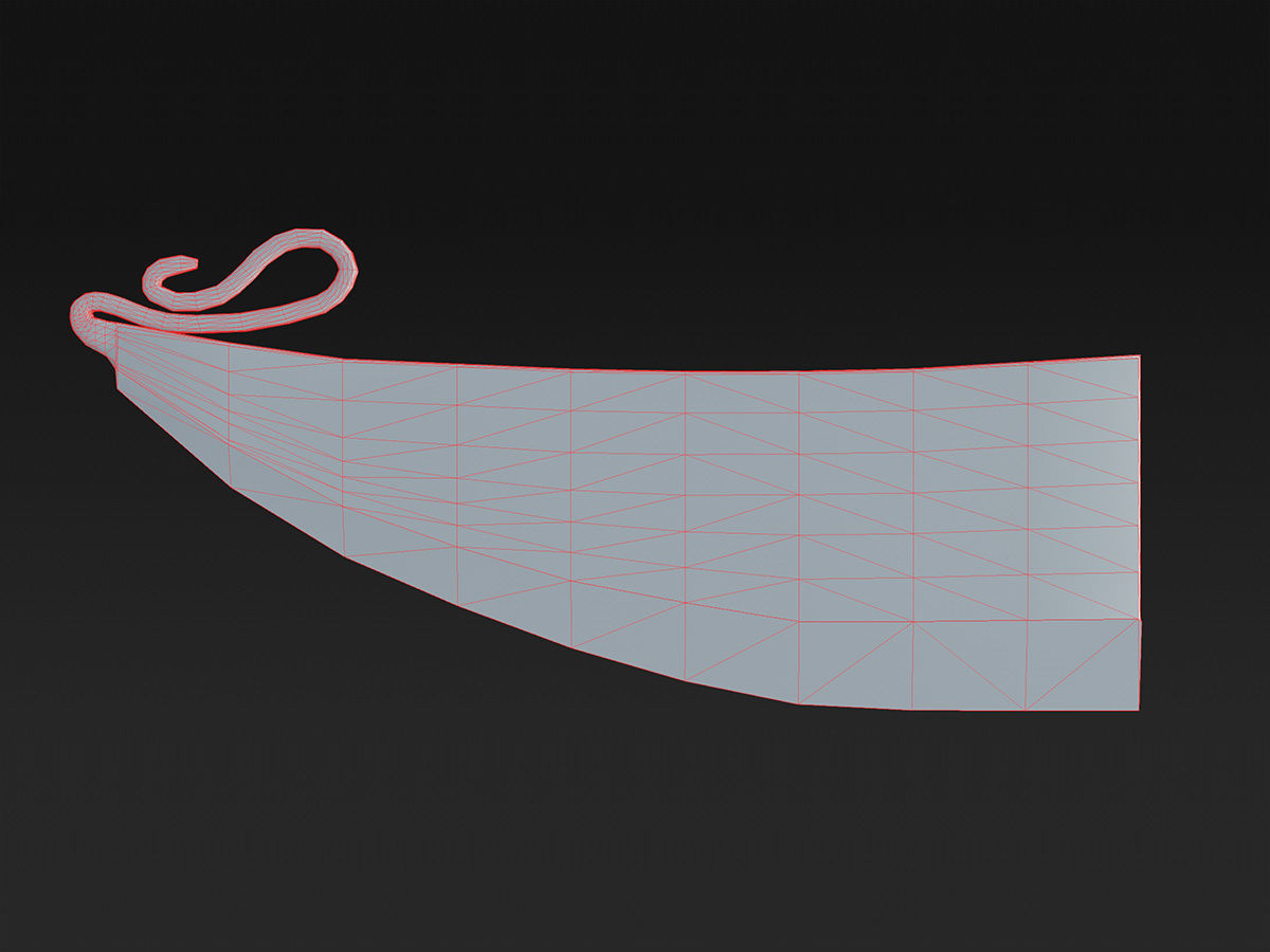 Bronze Age razor Free low-poly 3D model_3