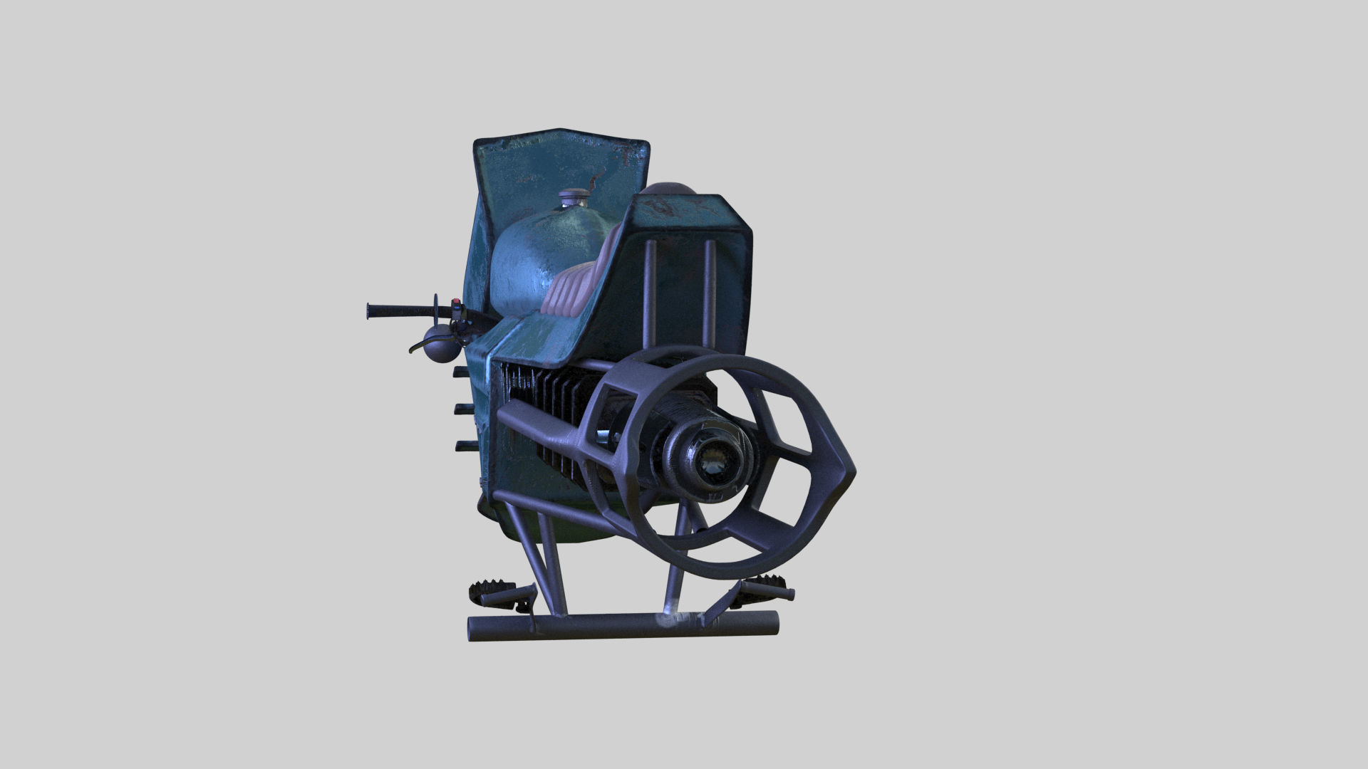 Underwater Scooter bike 3D model_6