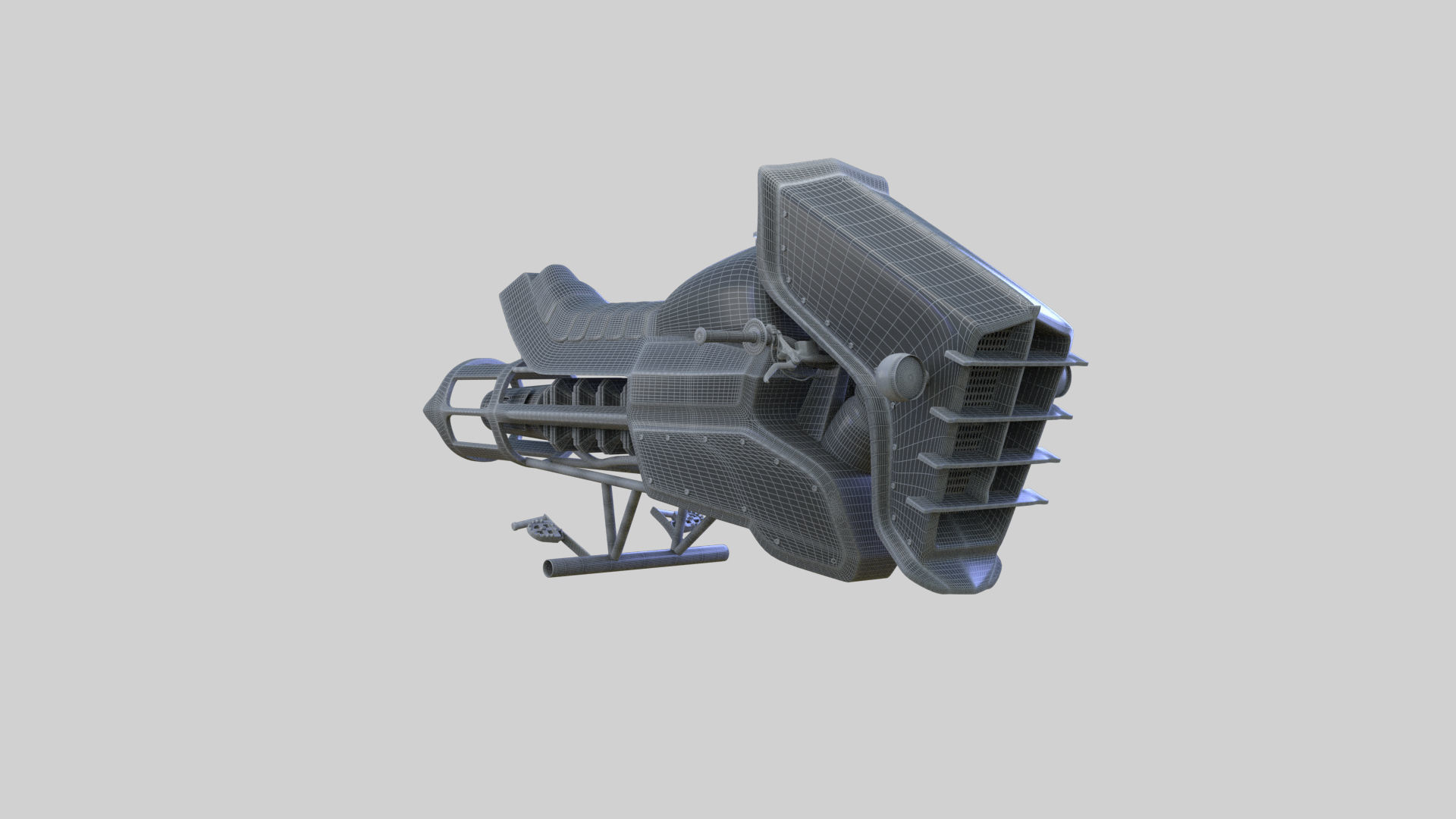 Underwater Scooter bike 3D model_3