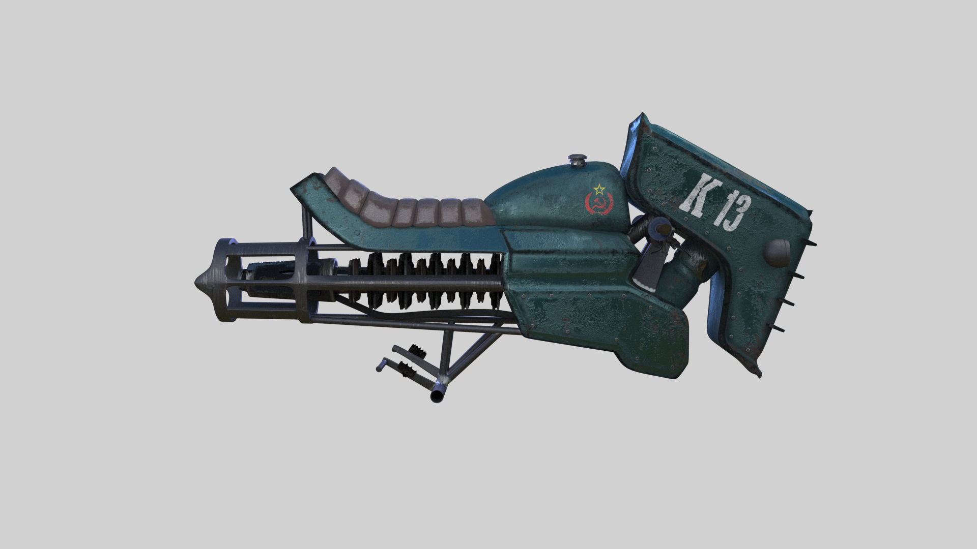 Underwater Scooter bike 3D model_1