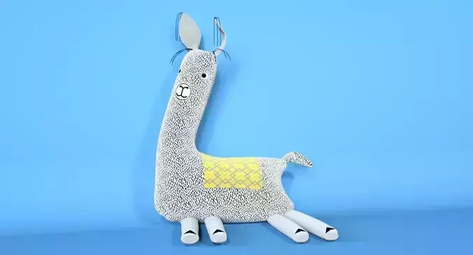 Soft Toy Of  Lama 3D model