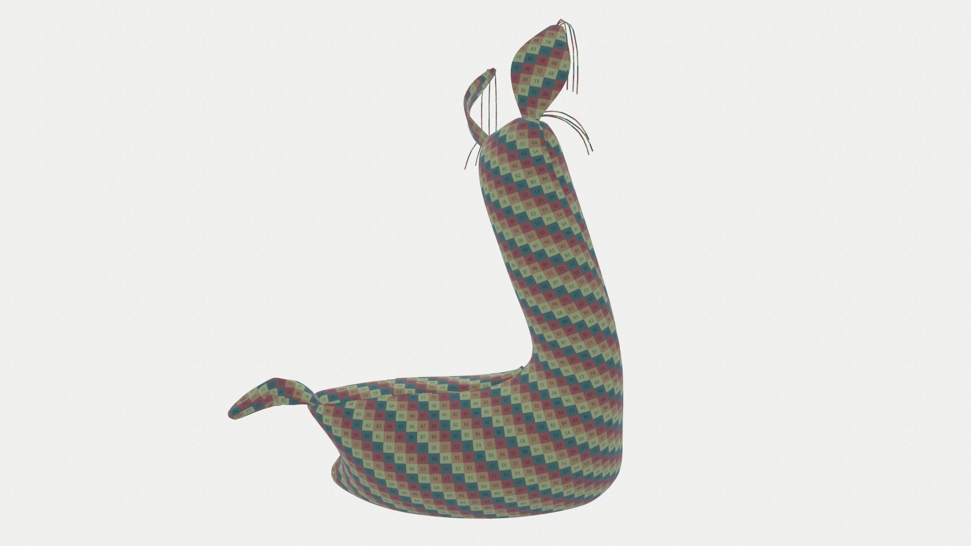 Soft Toy Of  Lama 3D model_12