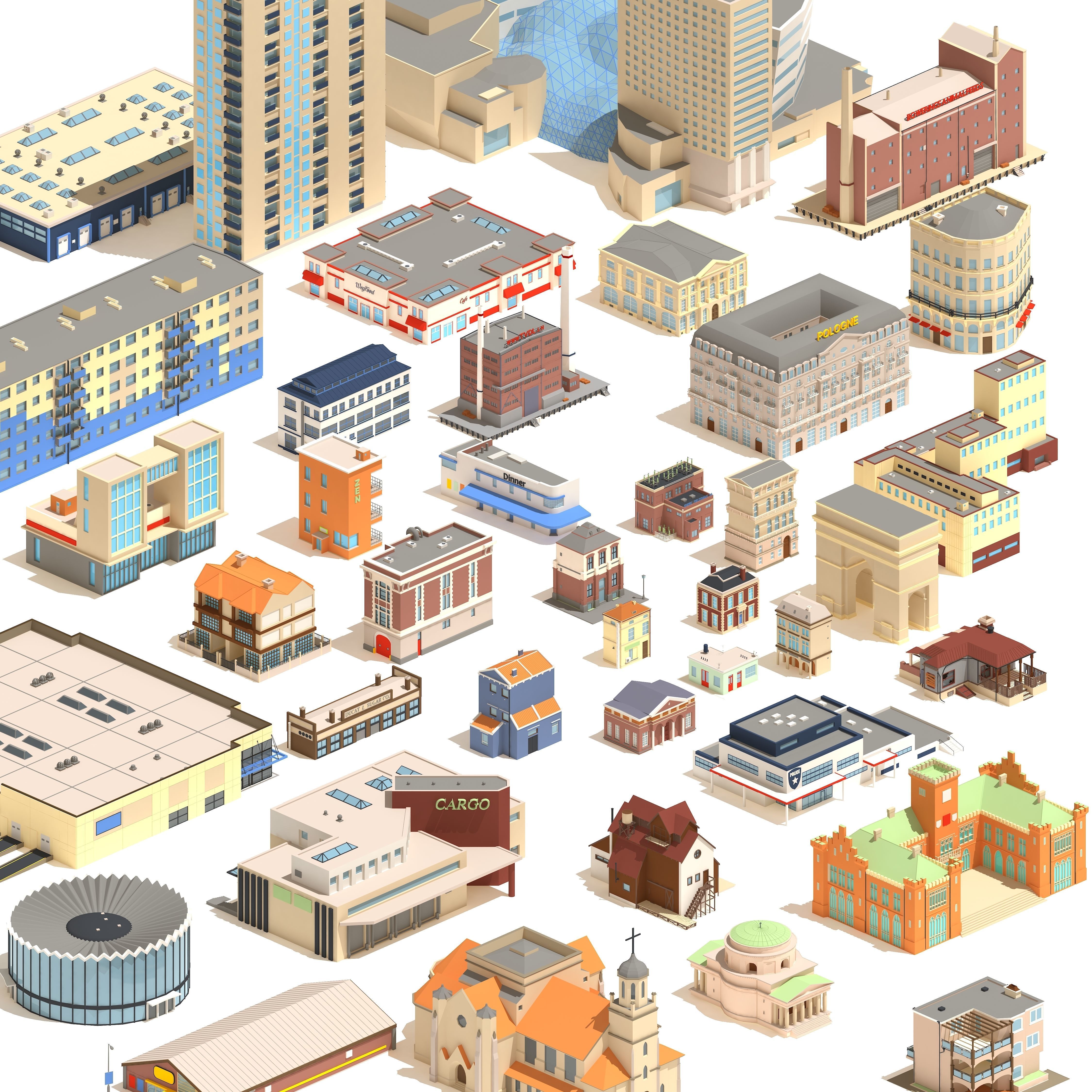 Epic Low Poly Bundle  Low-poly 3D model_1