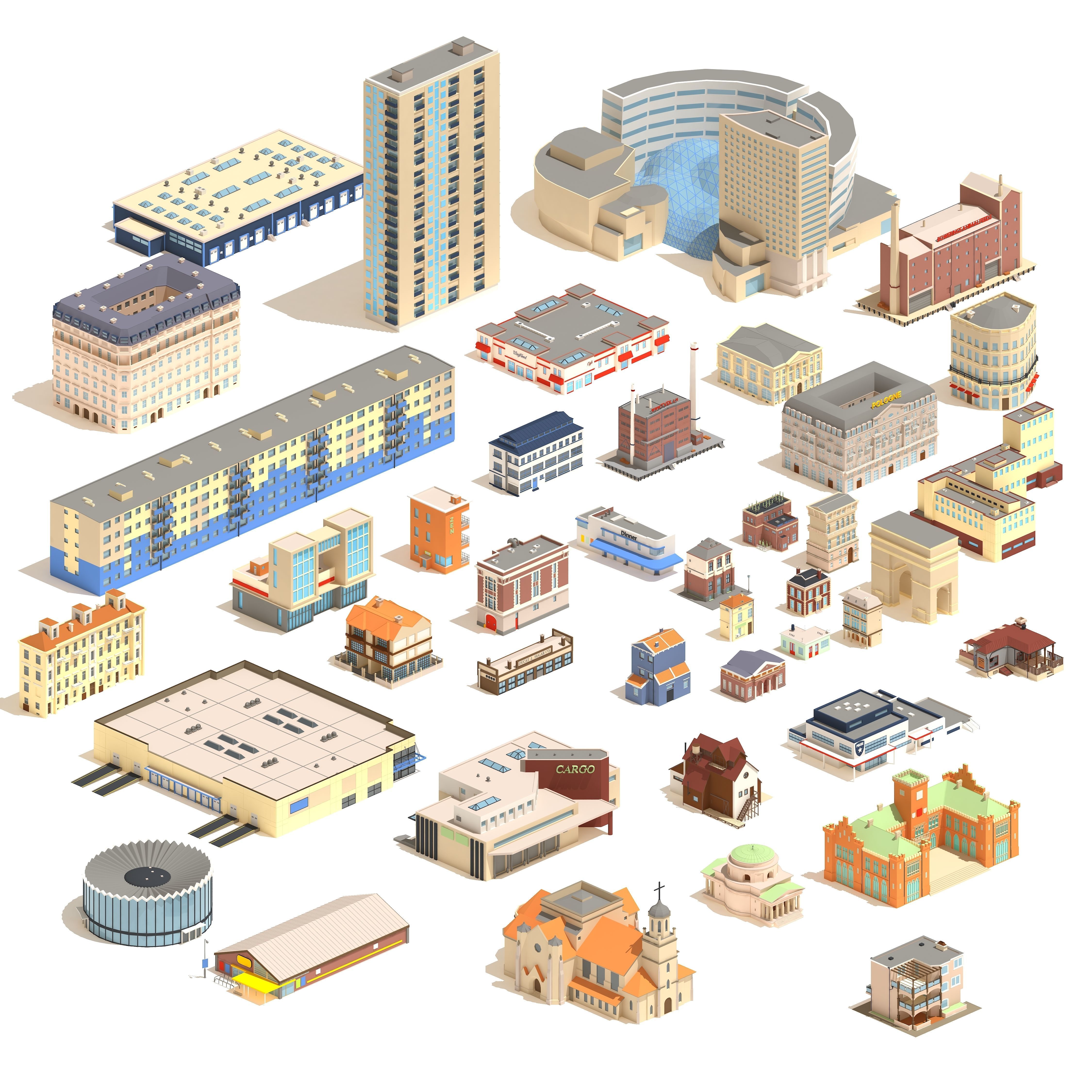 Epic Low Poly Bundle  Low-poly 3D model_3