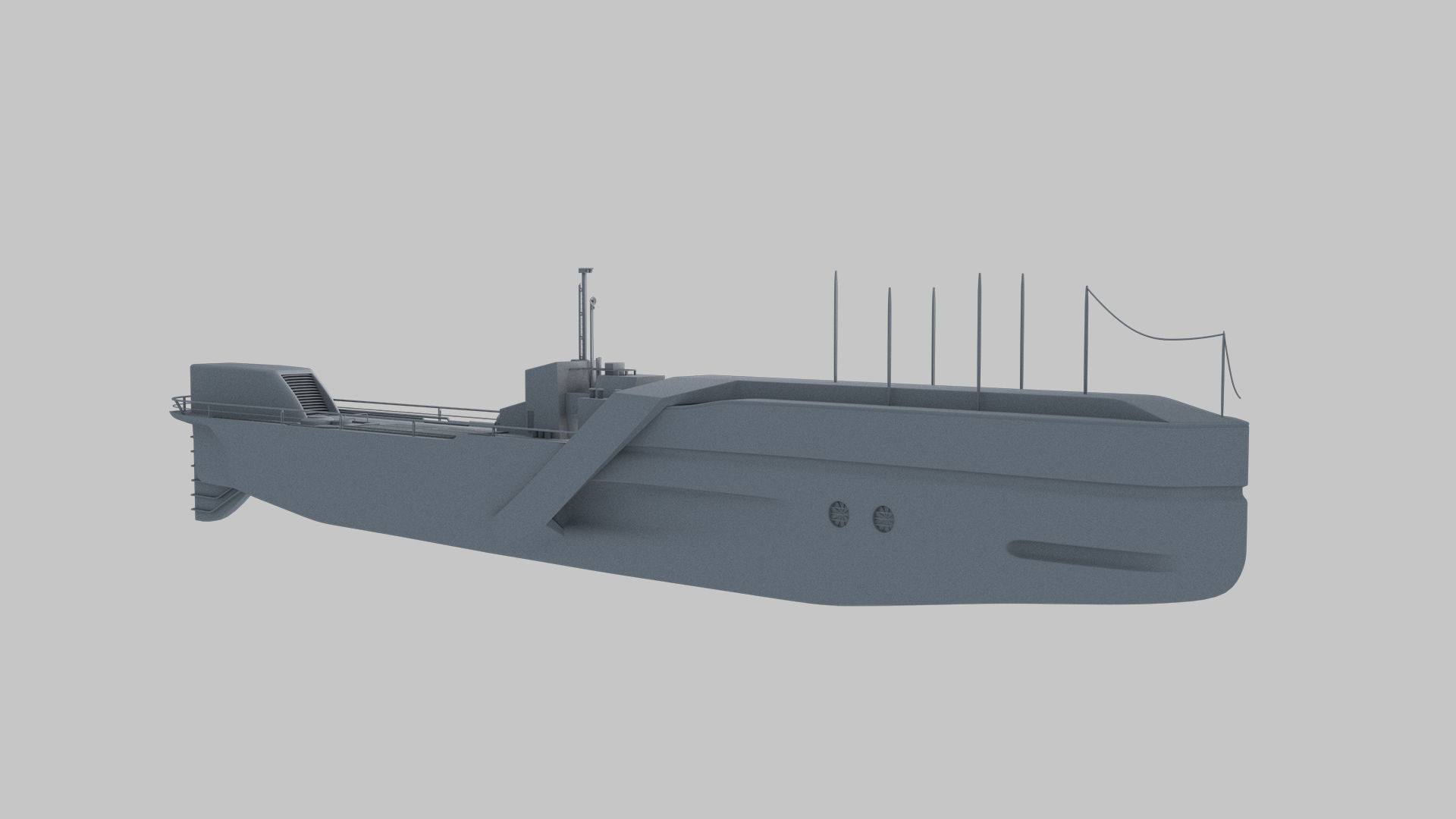Military submarine 3D model_6