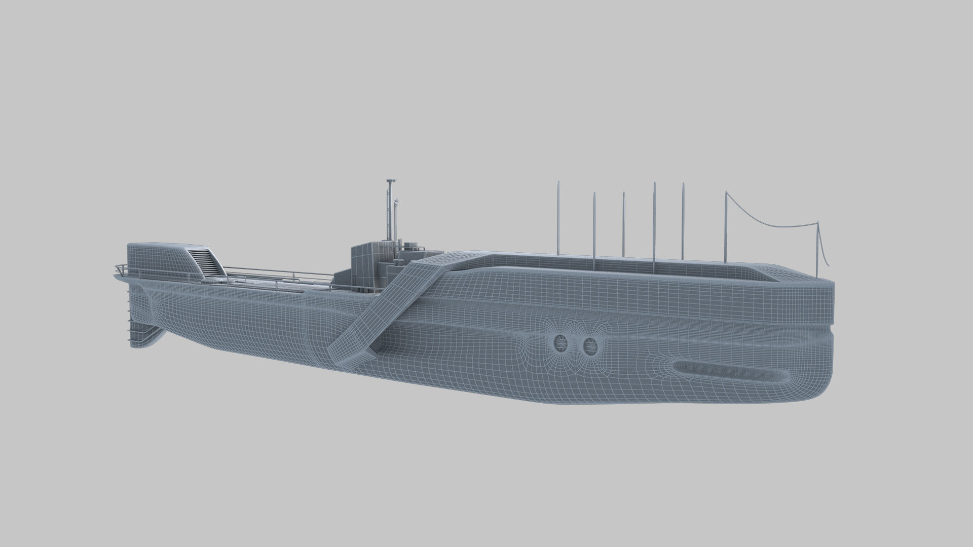 Military submarine 3D model_7