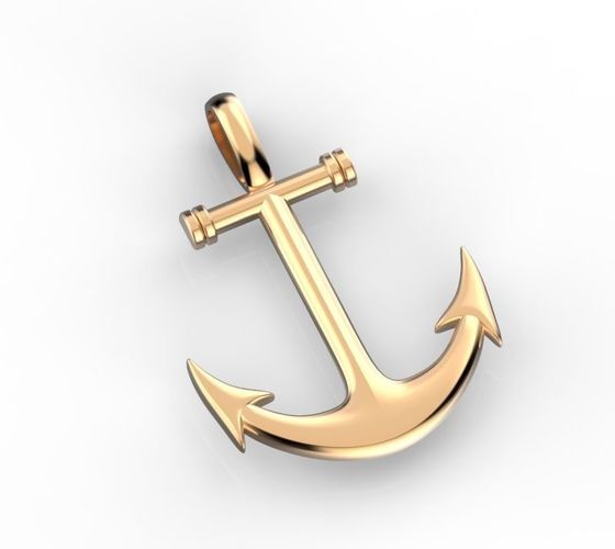 Anchor pendant 3D print model