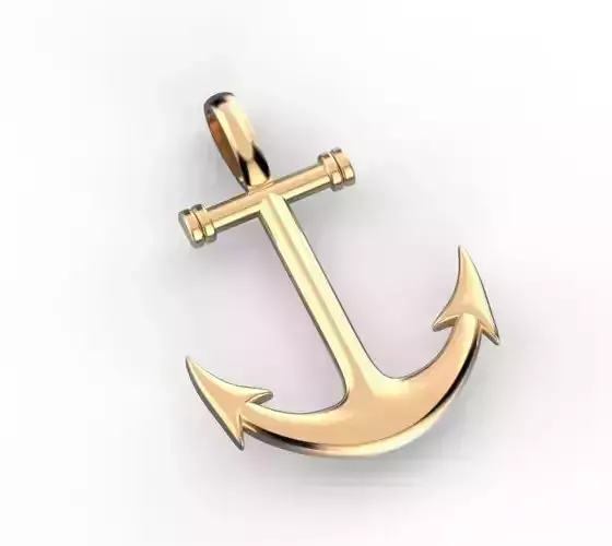 Anchor pendant 3D print model