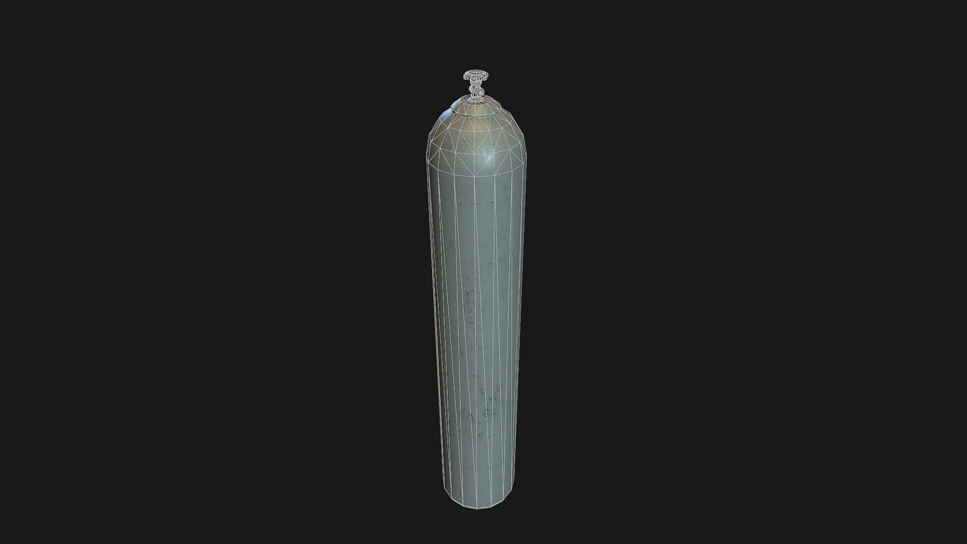 Low Poly PBR Gas Bottle Complete Collection Low-poly 3D model_45