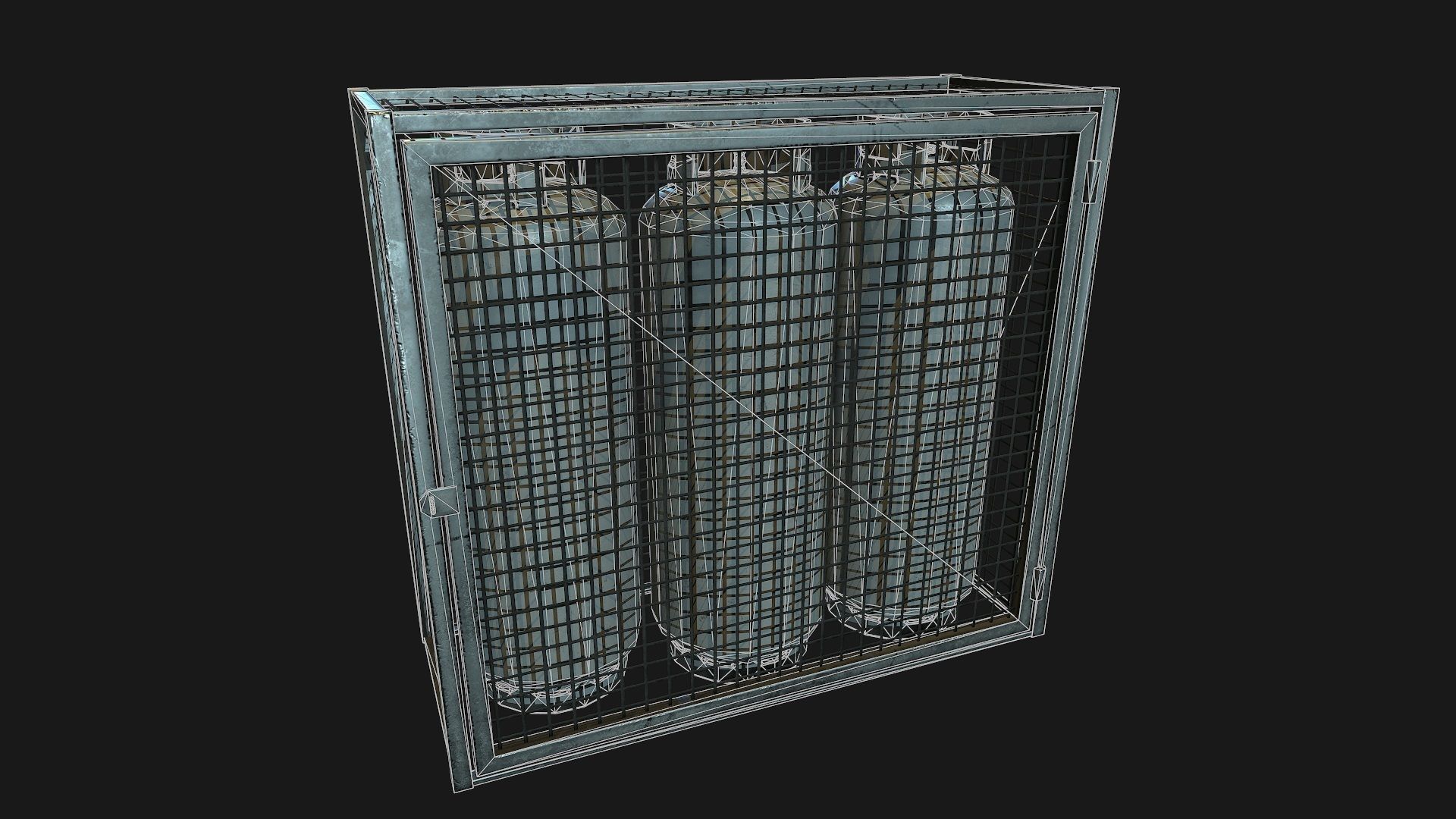 Low Poly PBR Gas Bottle Complete Collection Low-poly 3D model_31