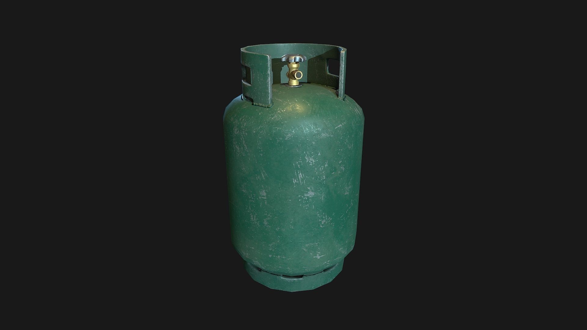 Low Poly PBR Gas Bottle Complete Collection Low-poly 3D model_10