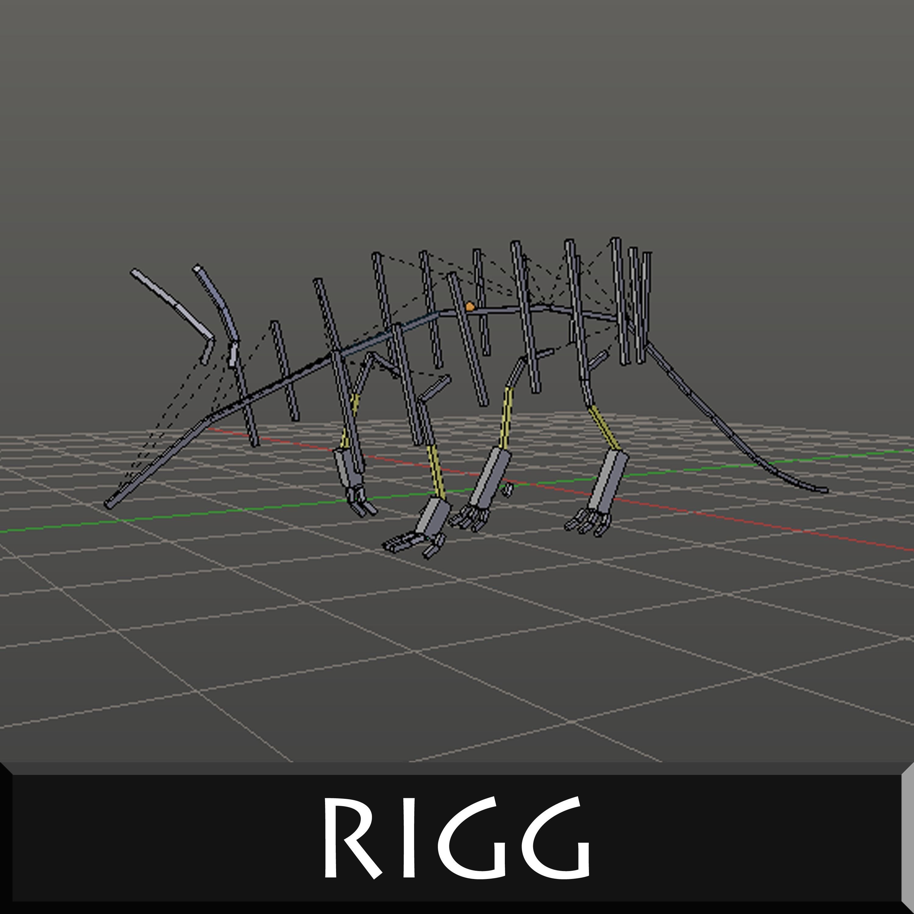 Armadillo Low-poly 3D model_6