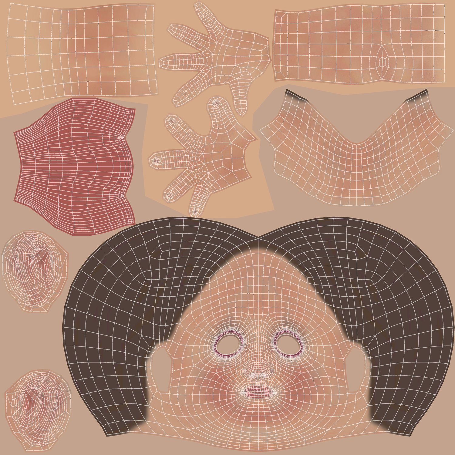 Cartoon Boy Rigged 3D model_19