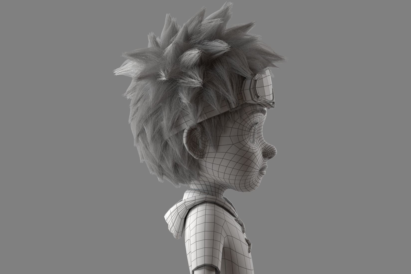Cartoon Boy Rigged 3D model_11