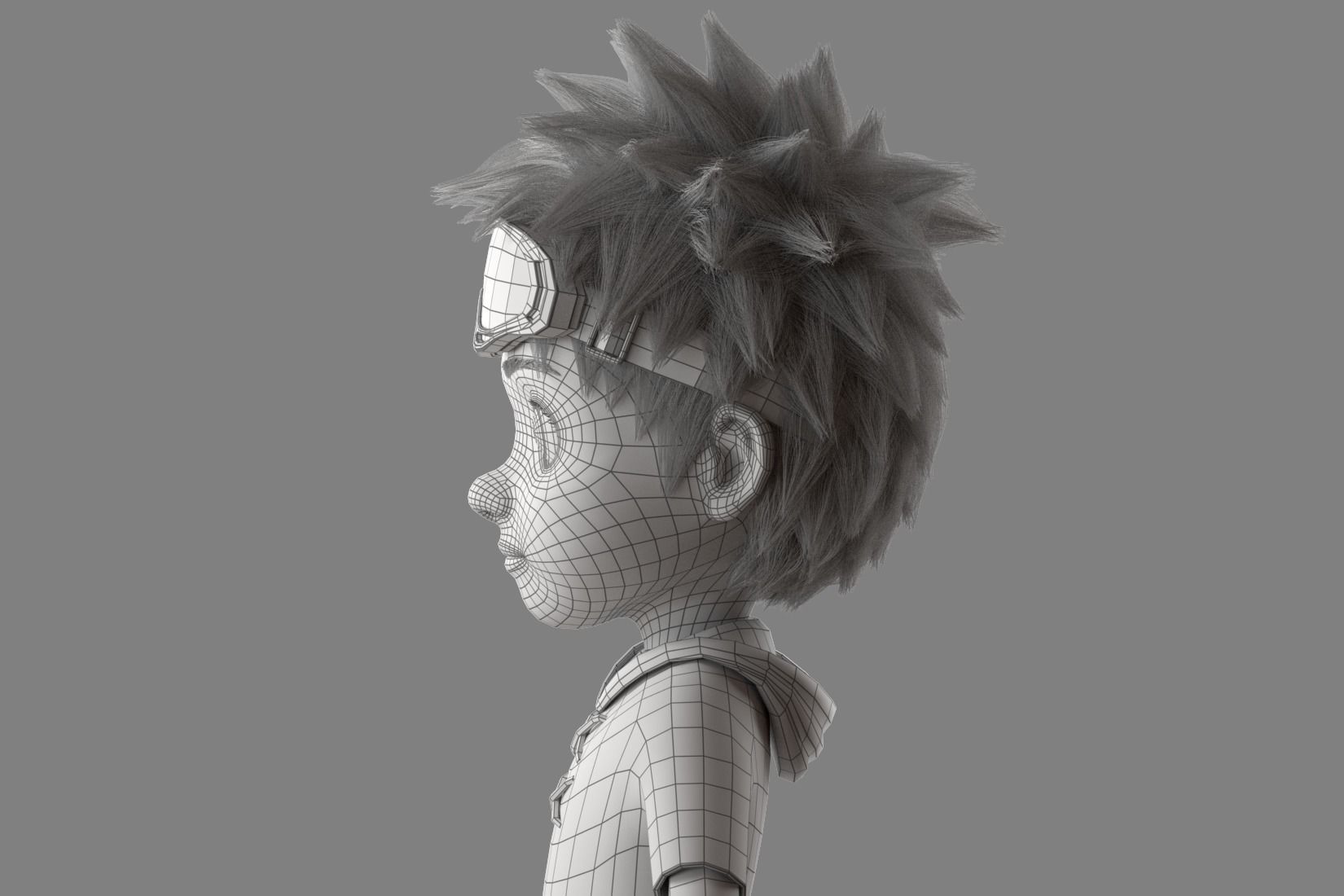 Cartoon Boy Rigged 3D model_13