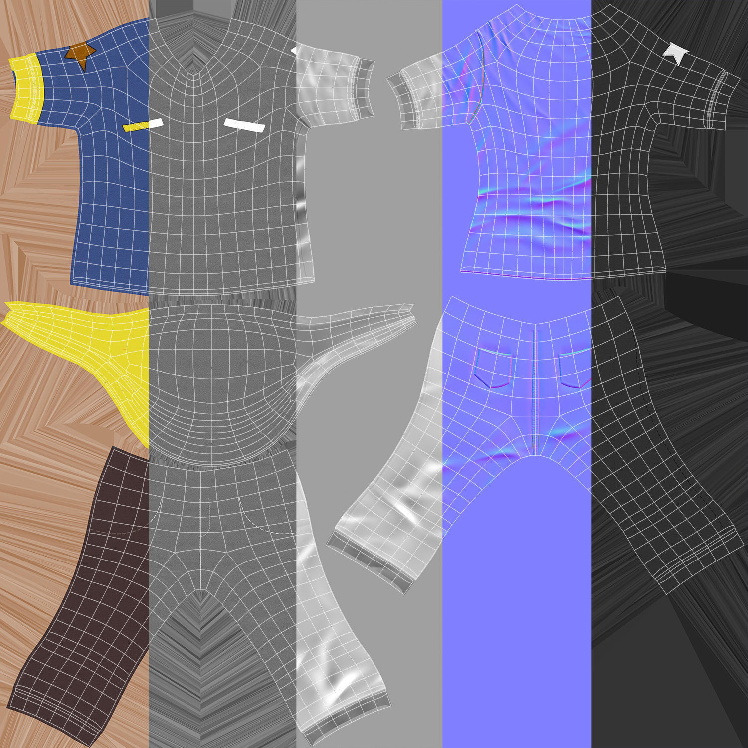 Cartoon Boy Rigged 3D model_18