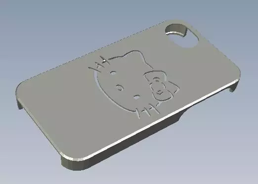 Iphone 4S Hello Kitty Bumper 3D print model