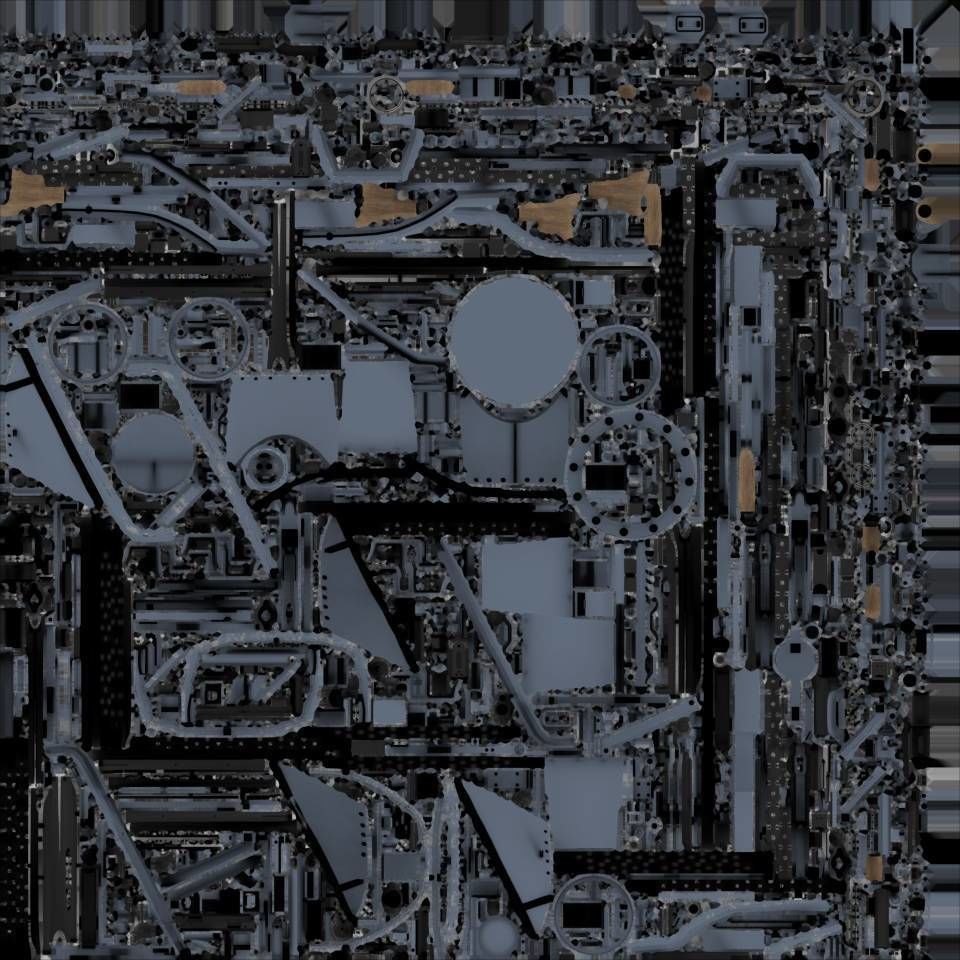 MG34 Zwillingsockel36 A Low-poly 3D model_15