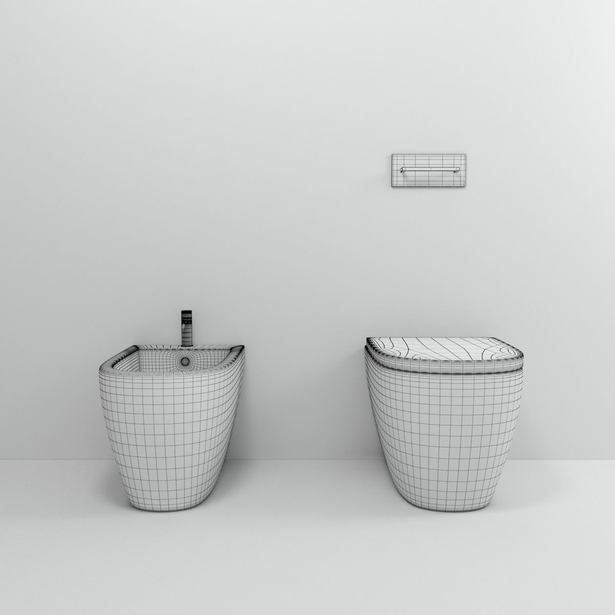 Bathroom furniture set ME by Starck Duravit  3D model_7