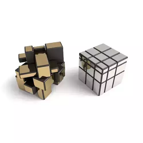 Mirror cube 3x3x3 puzzle toy