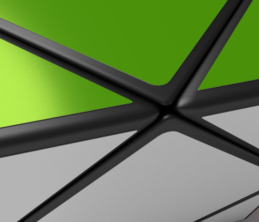 Skewb cube puzzle 3D model_1