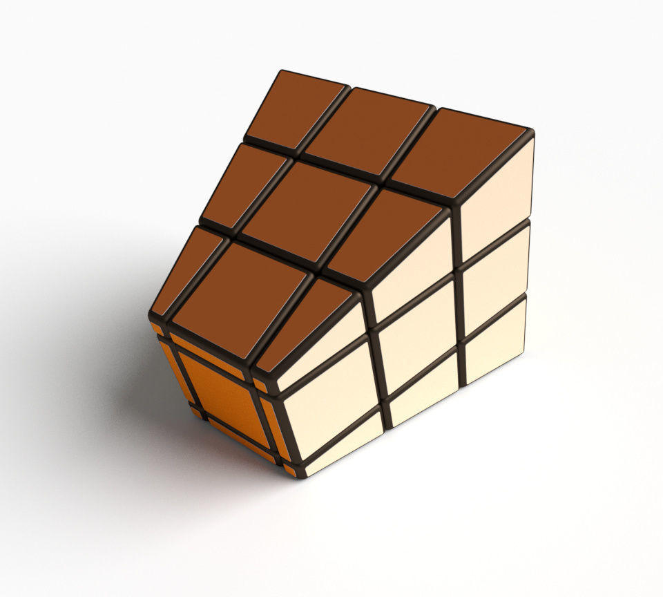Original pyramid cube puzzle toy 3D model_4