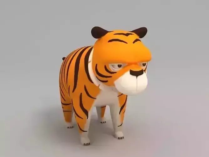 Tiger cartoon 3D model