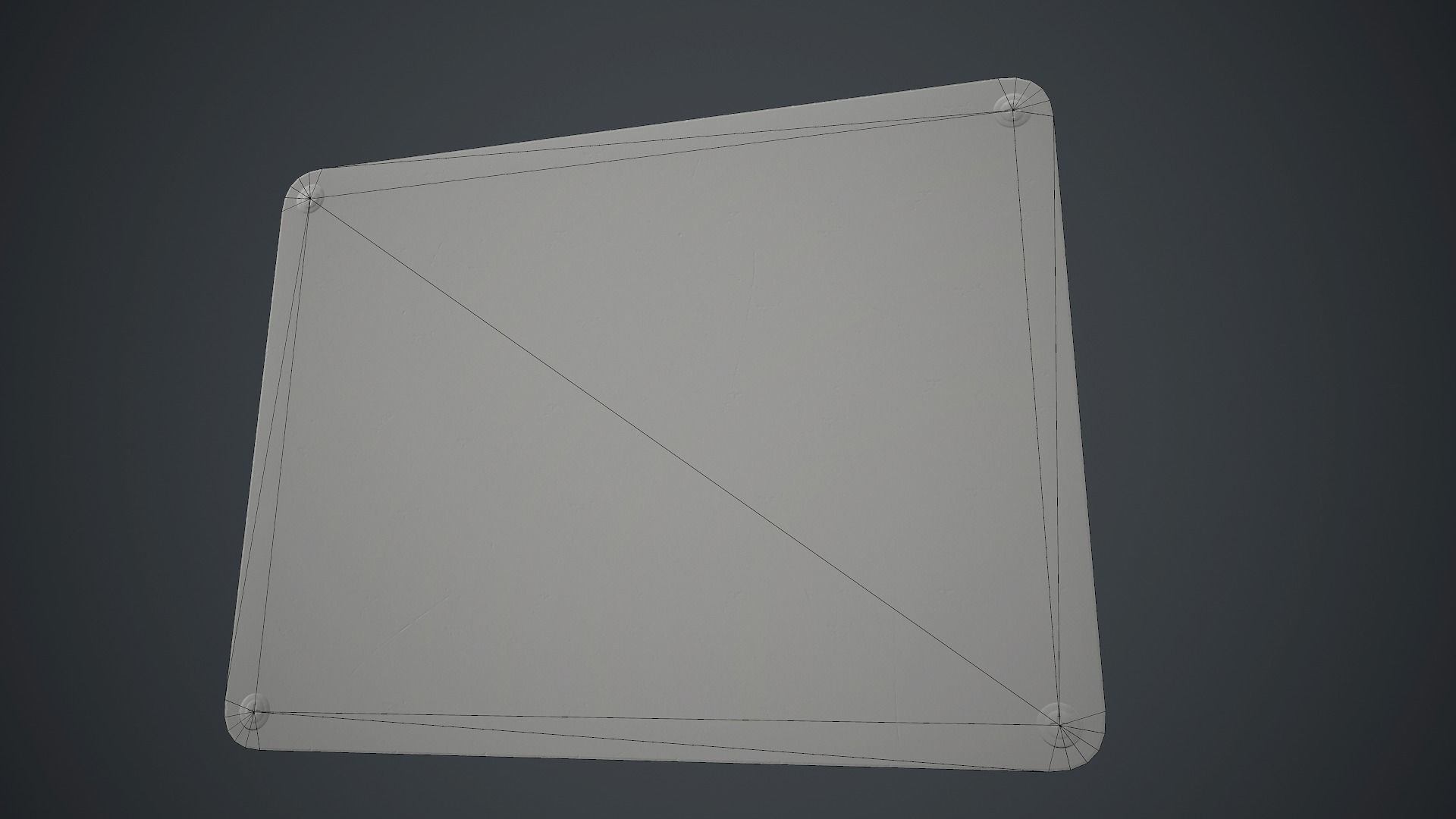 Plastic Danger sign PBR Game Ready Low-poly 3D model_11