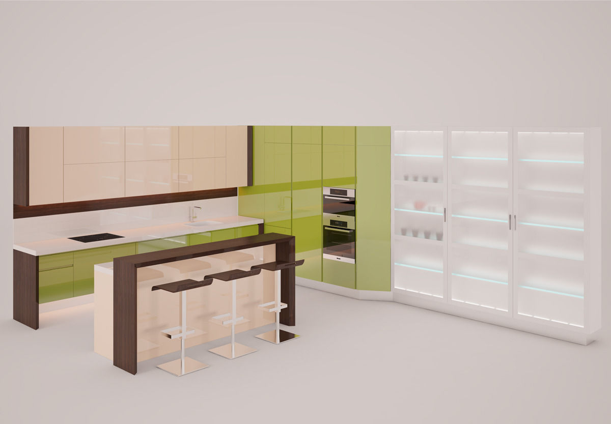 Kitchen Furniture 3D model_1
