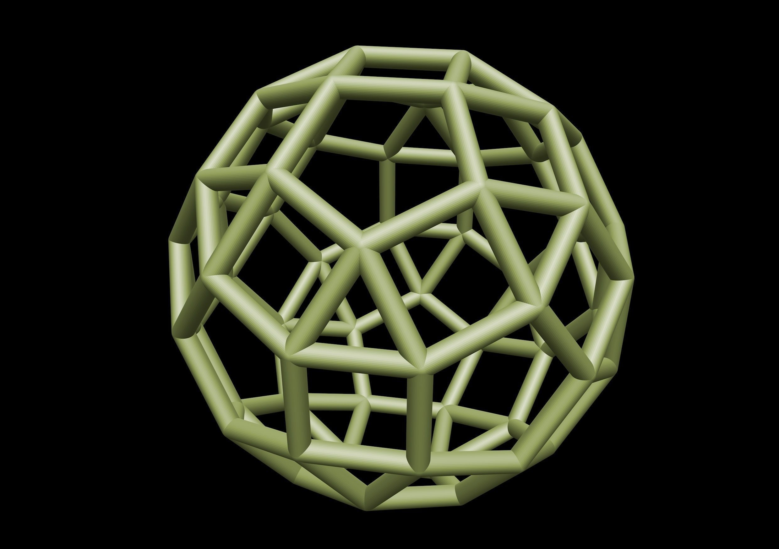 028 Mathart-Archimedean Solids-Small Rhombicosidodecahedron 01  3D print model_3