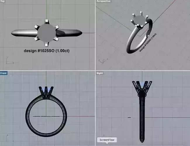 Engagement Ring design 1025SO