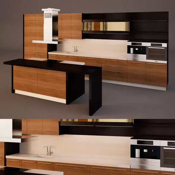 Kitchen Furniture 3D model_0