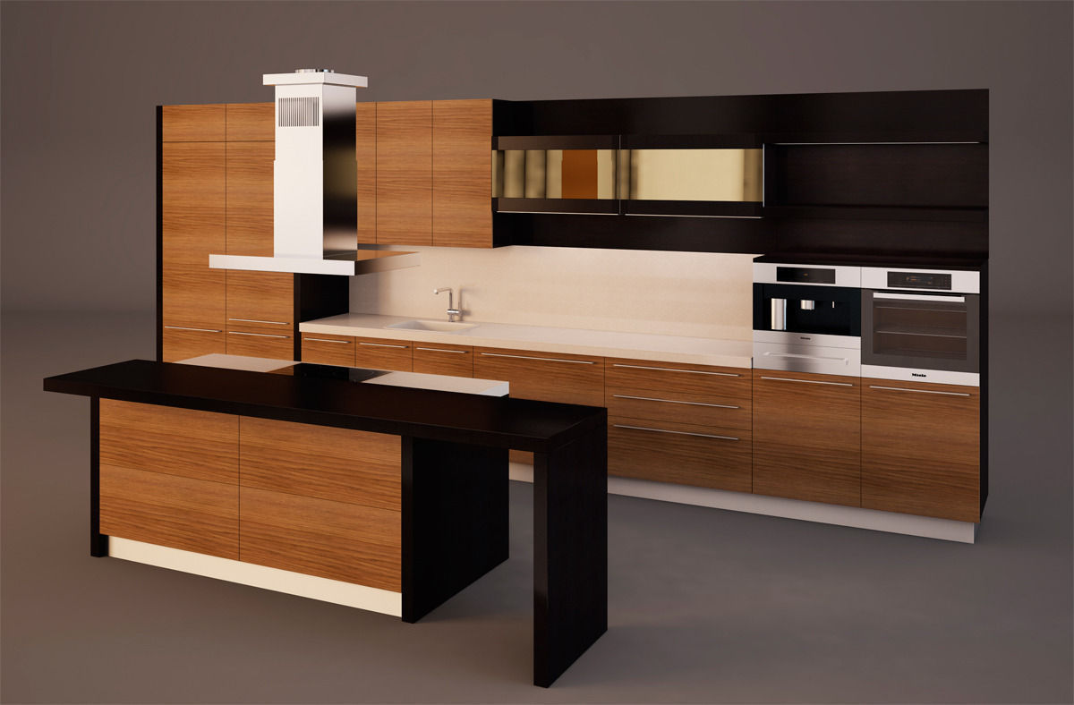 Kitchen Furniture 3D model_1