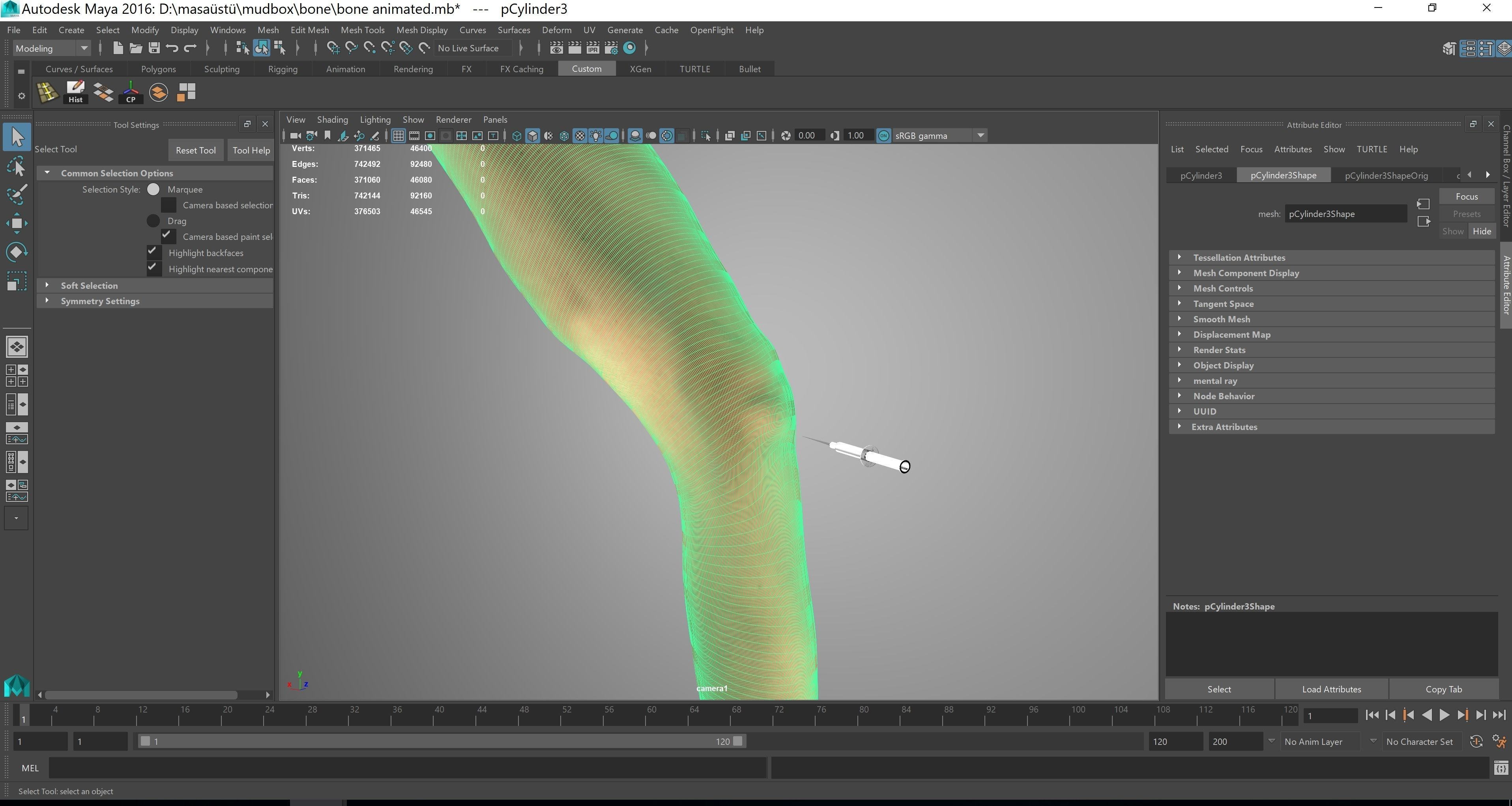 legs animation meniscus animation  3D model_2