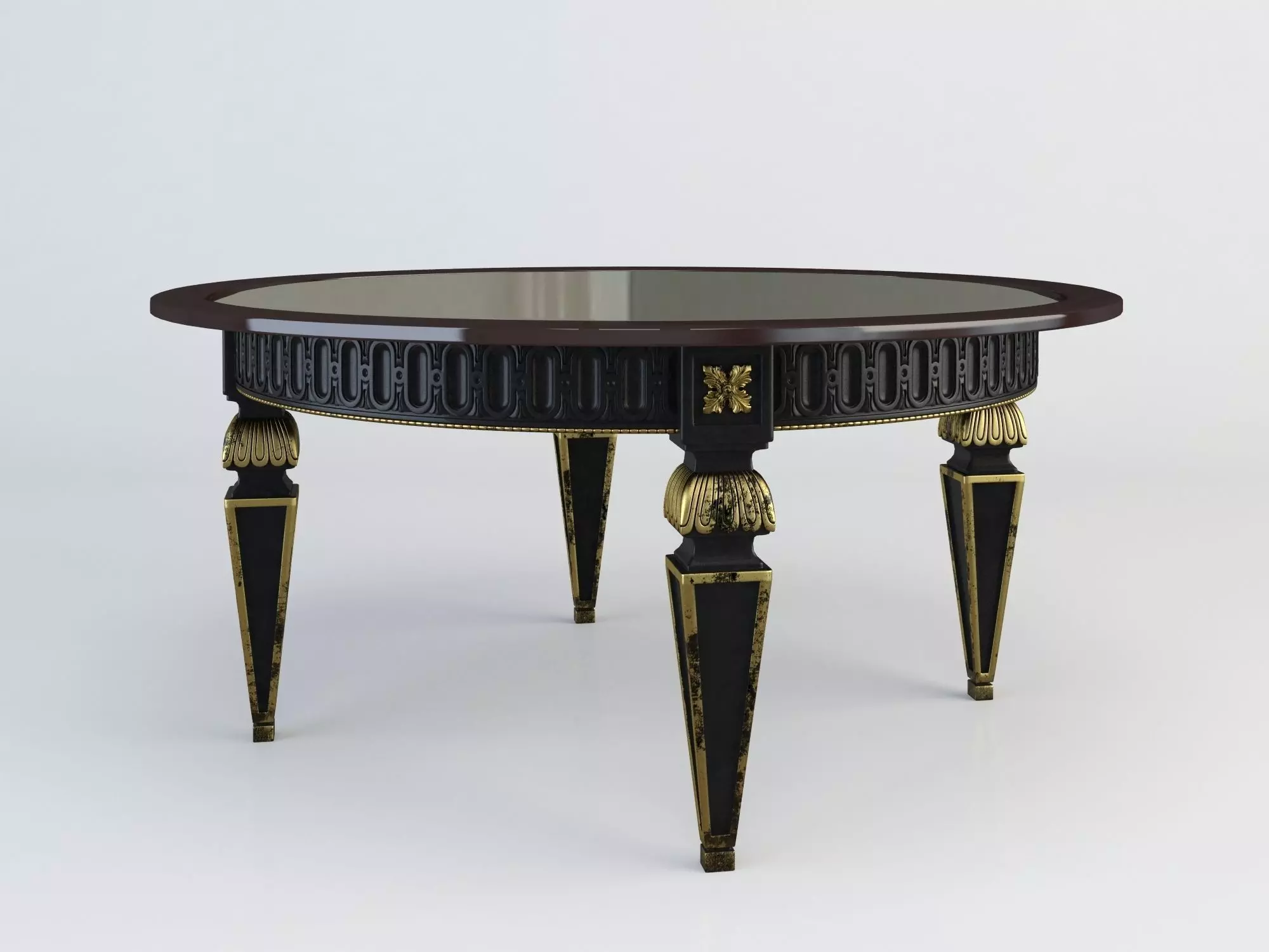 Circular Coffee Table 3D model_0