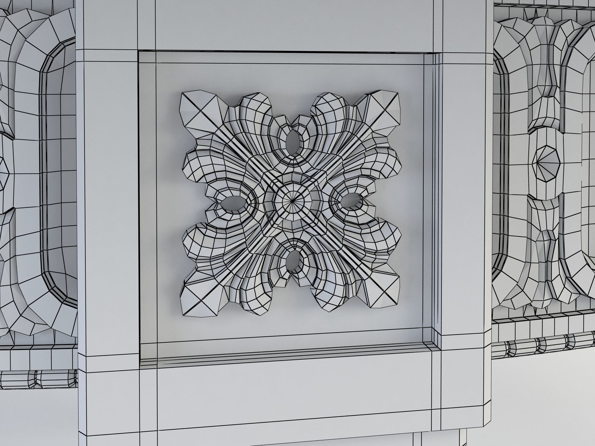 Circular Coffee Table 3D model_8