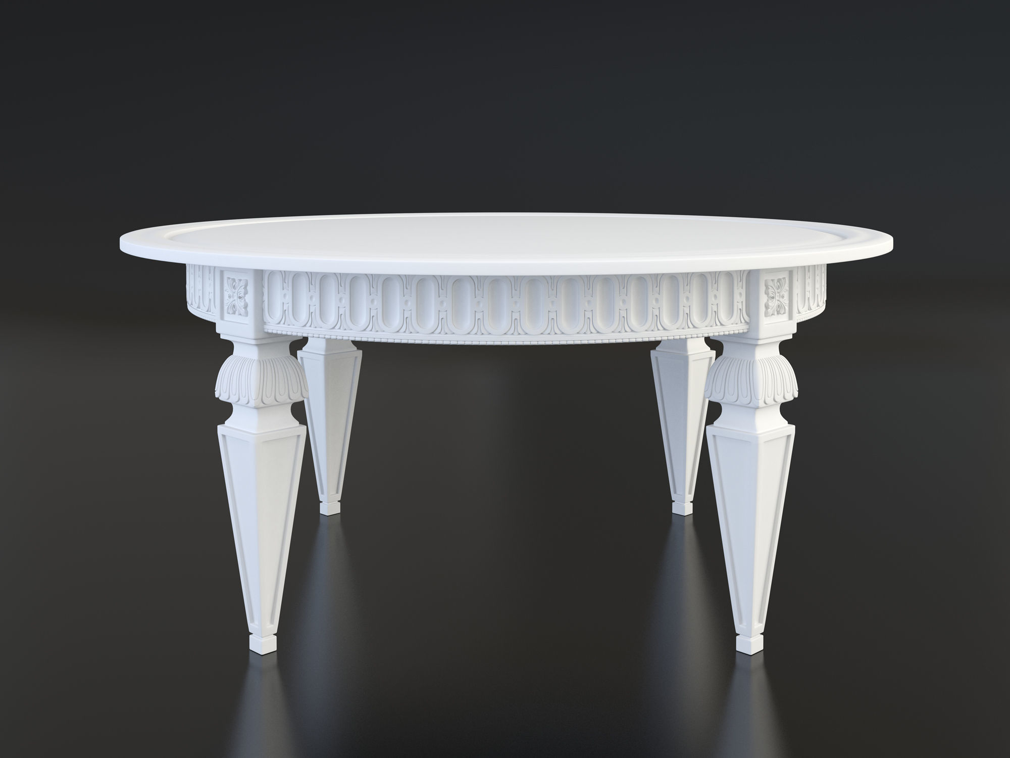Circular Coffee Table 3D model_1