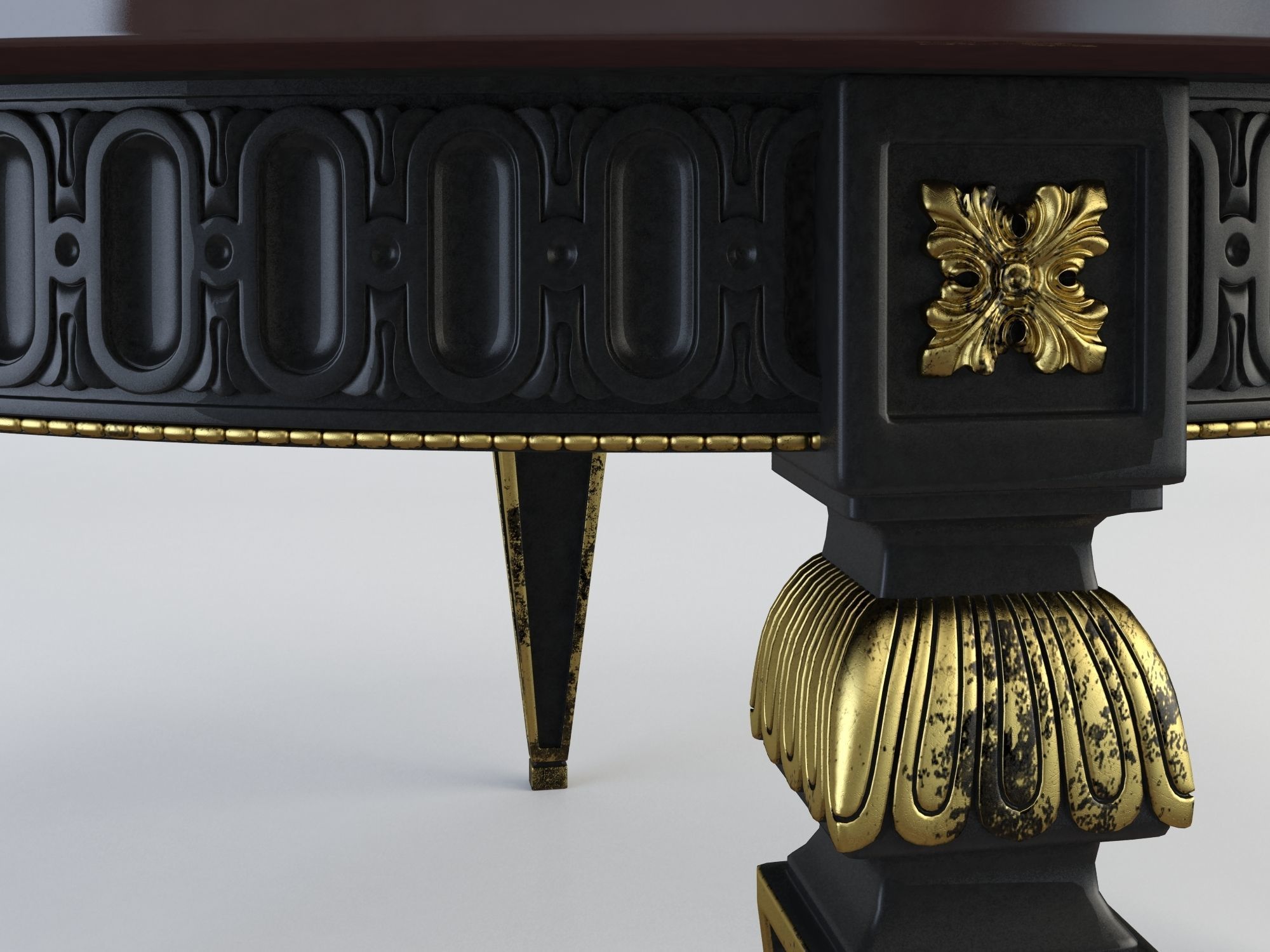 Circular Coffee Table 3D model_6