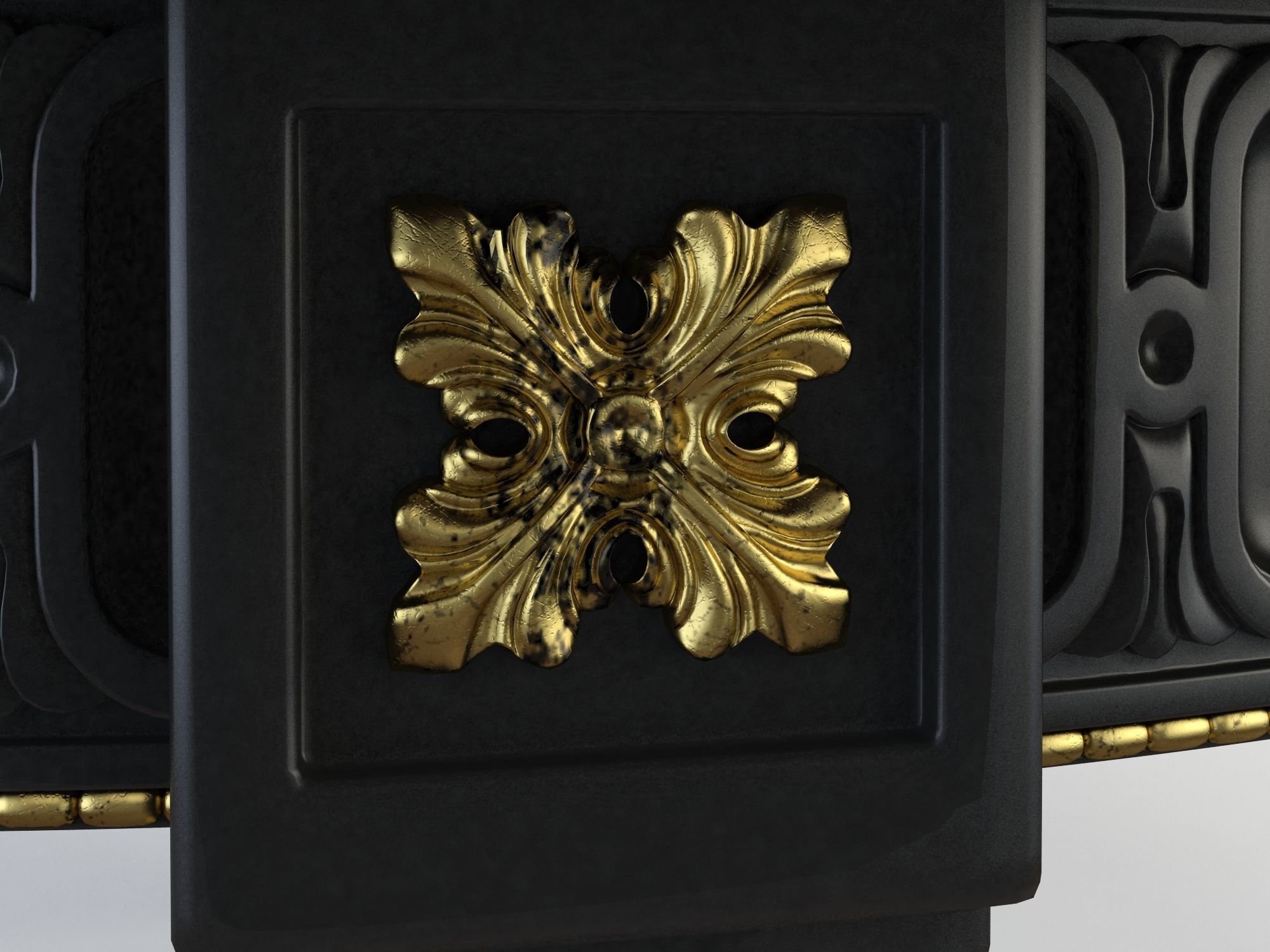 Circular Coffee Table 3D model_7