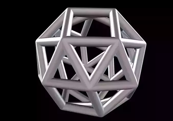 034 Mathart - Archimedean Solids - Snub Cube 01 - 10 cm 3D print model