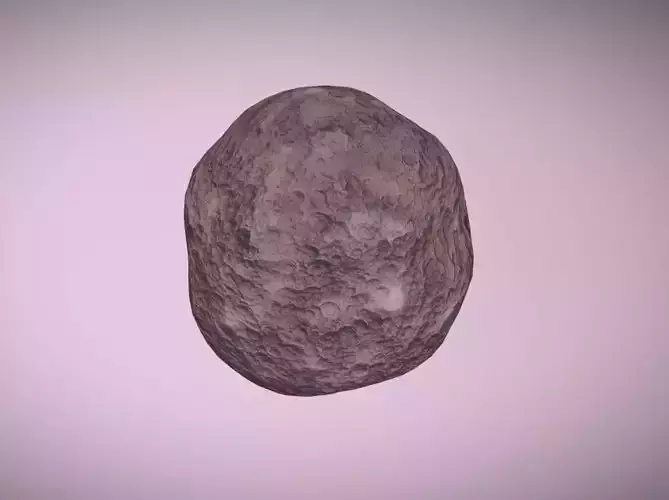 Game Ready Asteroid Low Poly rock Low-poly 3D model