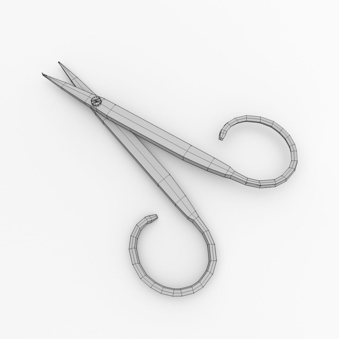 Cuticle Scissors 3D model_4