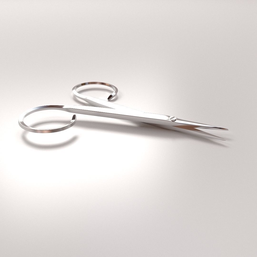 Cuticle Scissors 3D model_1