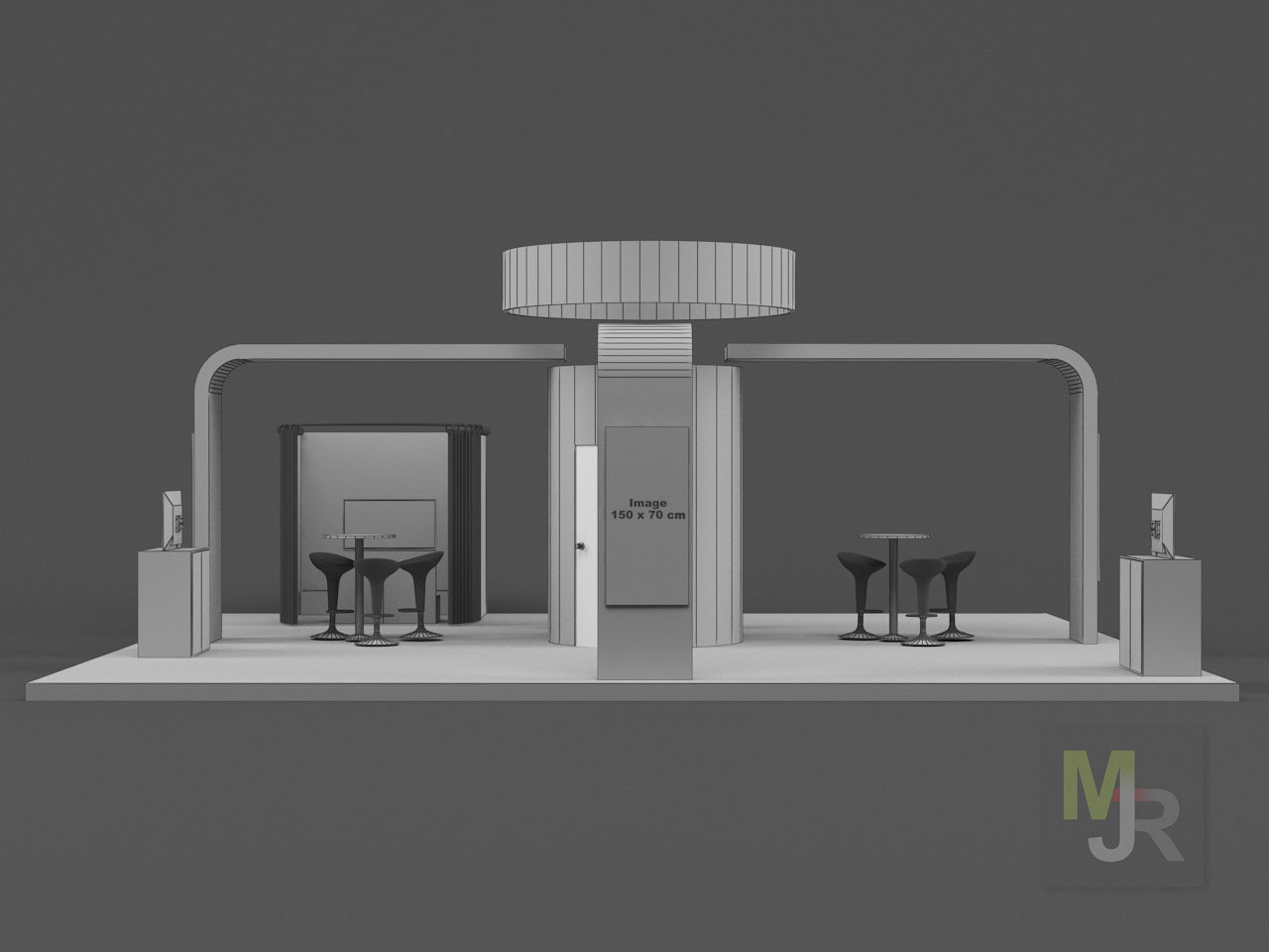 Stand3 trade show booth 3D model_10