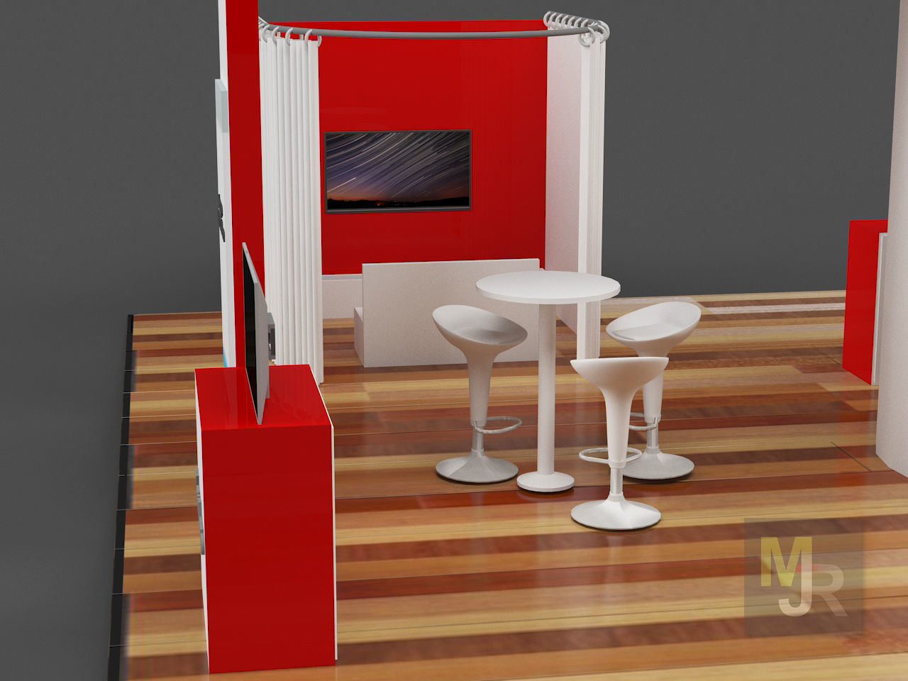 Stand3 trade show booth 3D model_8