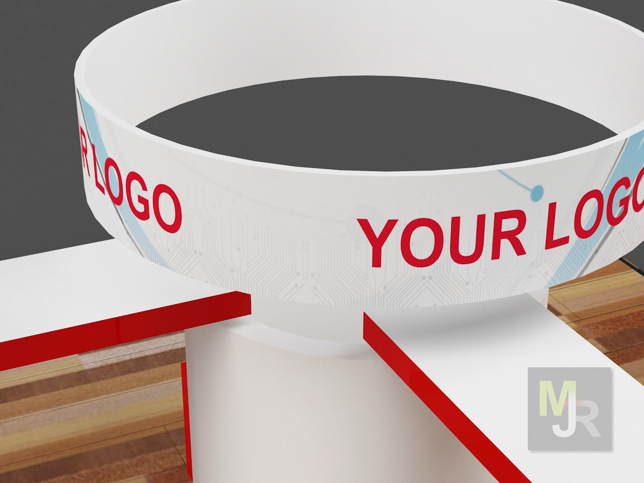 Stand3 trade show booth 3D model_9