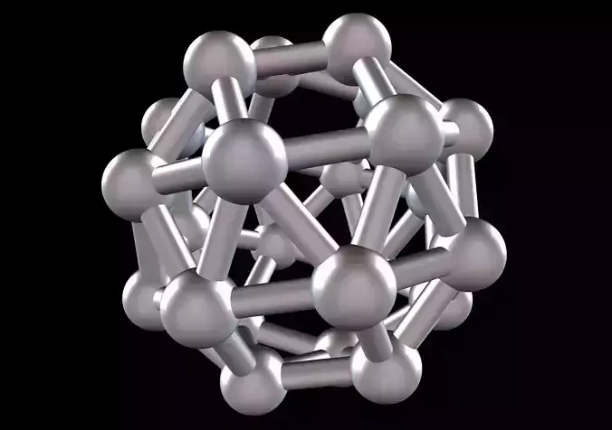 036 Mathart - Archimedean Solids - Snub Cube 03 - 10 cm